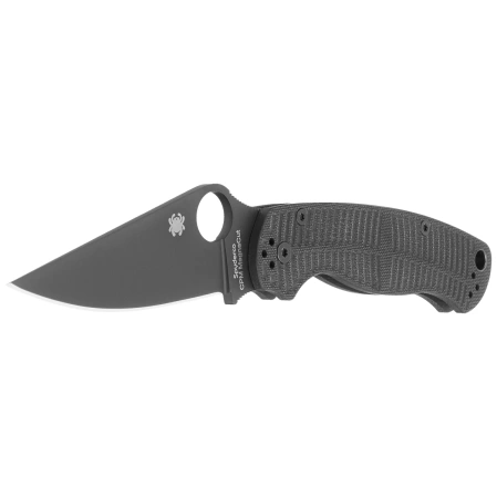 Spyderco Para Military 2 Salt Black G10, Black DLC CPM MagnaCut by Sal, Eric Glesser (C81GMCBKP2)