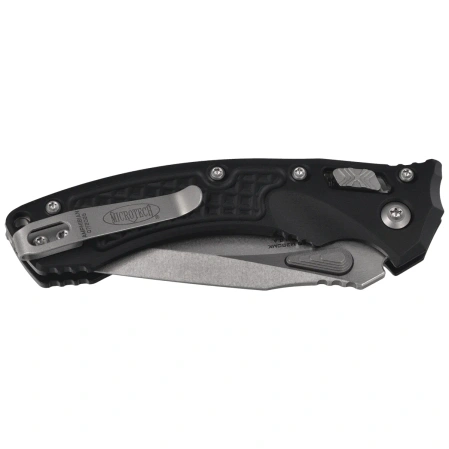 Nóż składany Microtech Amphibian Ram-Lok Mini S/E Black Frag Aluminium, Stonewashed M390MK by Tony Marfione (137MRL-10FR)
