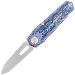 Remette RT-Infinite Power Knife Fired Titanium, Hand Grinding Pearlescent M390 (RTIP-M)