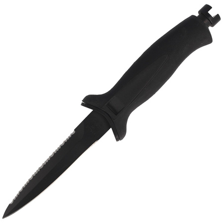 MAC Aquatys 11 2 Diving Knife Black PP-TPE, Black Idroglider W 1.4060