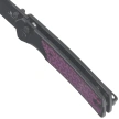 Nóż składany Bestechman Icebreaker Black Aluminium / Purple G10, Black PVD D2 (BMK16C)
