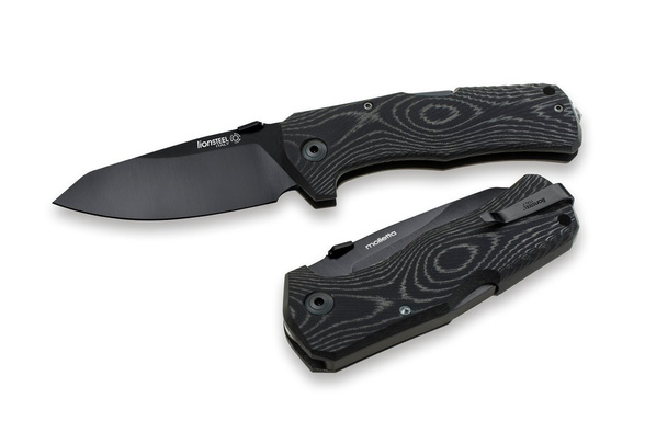 Nóż składany LionSteel TM1 Black Micarta, Black Sleipner by Molletta (TM1 MB)