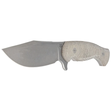 Fox Knife Eastwood Tiger OD Green Canvas Micarta, Stonewashed Niolox by Gudy Van Poppel (FX-106 MIOD)