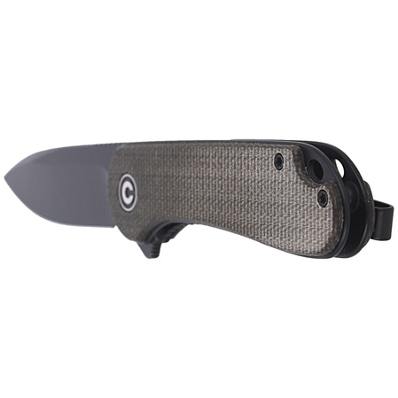 Nóż składany CIVIVI Elementum Flipper Green Micarta, Black Stonewashed (C907Z)