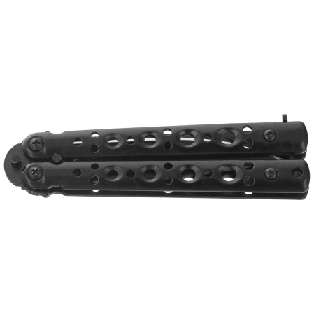 Martinez Albainox Balisong Knife Black Steel, Black 3Cr13Mov (02225)