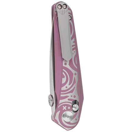 Bestech Mothus Purple Titanium, Satin by Hand M390 by Kombou Knife (BT2206E)