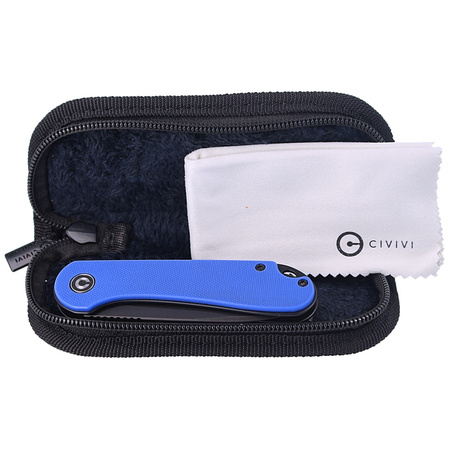 Nóż składany CIVIVI Elementum Flipper Blue G10, Black Stonewashed (C907X)