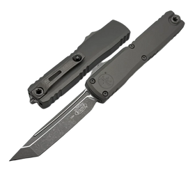 Microtech Ultratech Gen III ZBP T/E OTF Knife Natural Clear Aluminium, Apocalyptic M390MK by Tony Marfione (1123-10APNC)
