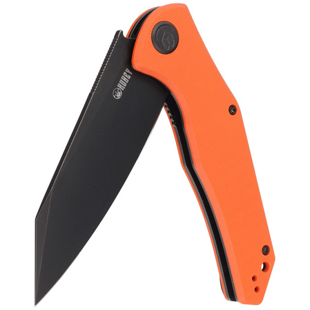 Nóż składany Kubey Flash KU158G Orange G10, Blackwashed AUS-10