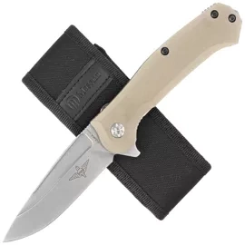 Maserin Police 680/G10CY Knife Coyote G10, Stonewashed N690 by Nicolai Lilin