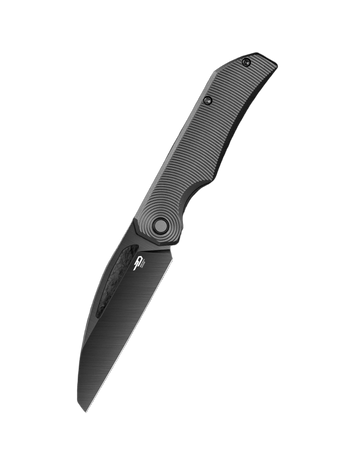 Bestech Mini Taipan Knife Black Titanium, Satin DLC MagnaCut by James Lowe (BT2603E)