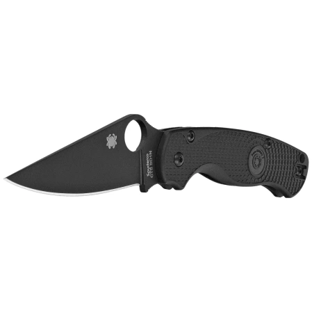 Spyderco Para Military 2 Lightweight Knife Black FRN, Black DLC CTS BD1N by Sal, Eric Glesser (C81PBBK2)