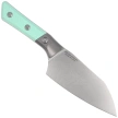 Nóż kuchenny Microtech Santoku 6'' Titanium Bolster/Caribbean Blue G10, Stonewashed M390MK (3200B-10CA)
