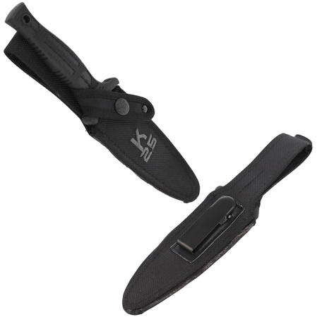 K25 Tactical Botero Knife Black Rubber, Titanium Coated (31825)