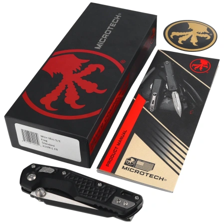 Microtech MSI Mini S/E Knife Black Frag Aluminum, Black M390MK by Tony Marfione (210M-1FR)