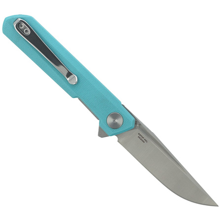 Bestechman Mini Dundee Knife Light Blue G10, Stonewashed / Satin D2 by Ostap Hel (BMK03C)