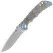 Nóż składany Spartan Blades Harsey Folder Special Edition King Tut Bronze Titanium, Blue HW, Stonewashed MagnaCut by William W. Harsey Jr. (SF5KTUT)