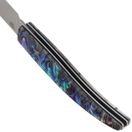 Nóż składany Third Decor Habitat N92V Abalone/Acrylic, Mirror-Polished 440 (TK-N92V)