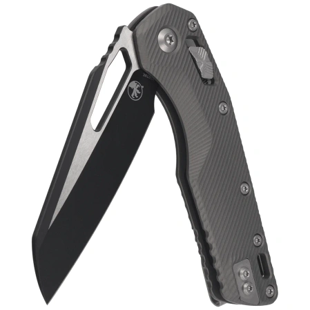 Nóż składany Microtech MSI Mini Ram-Lok S/E Natural Clear Fluted Aluminium, Black M390MK by Tony Marfione (210M-1FLNC)