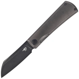 Bestech Bruv Knife Black Bronze Titanium, Black Stonewashed M390 by Galovic Design (BT2401B)