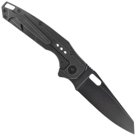 Bestech Nyxie Black Titanium, Black Stonewashed CPM S35VN by Todd Knife and Tool Knife (BT2209B)