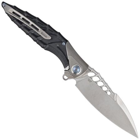 RikeKnife Thor 7 Integral Titanium/Black G10, Satin 154CM (RK-THOR7-B)