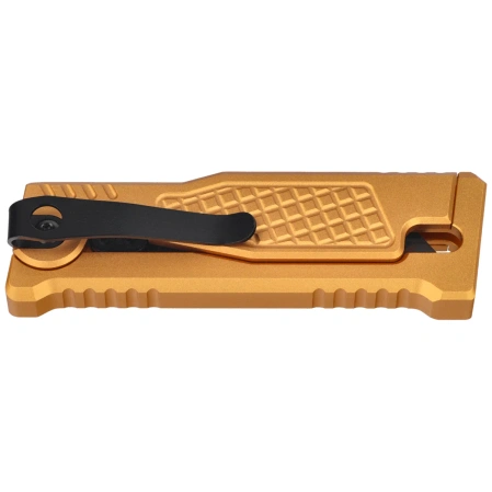 Reate EXO-U V1 Utility Knife Yellow Diamond Pattern Aluminum, Stainless Steel