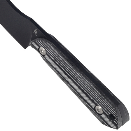 Nóż Kizer Harpoon Black-White Micarta, Black D2 by Maverick Customs (1040A1)