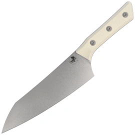 Microtech Chef 8'' Kitchen Knife Ivory G10, Stonewashed M390MK (3000-10IV)