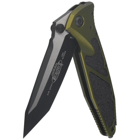 Microtech Socom Elite T/E-M Knife OD Green Aluminum, Black M390MK by Tony Marfione (161-1OD)