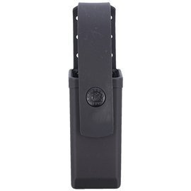 ESP Double-Stack 9 mm / .40 Magazine Pouch with Metal Clip and Safety Strap, Black (MH-64-S)