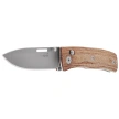 LionSteel NiNi Knife Natural Canvas Micarta, Satin M390 by Gianni Pauletta (NN1 CVN)