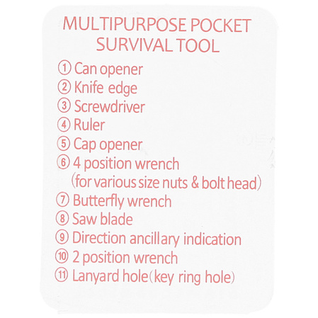 Barbaric Multi Purpose Survival Card (33921)