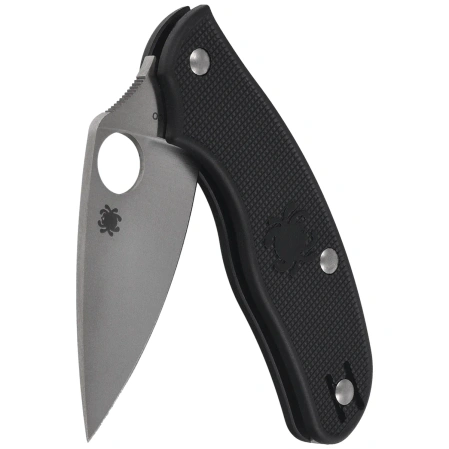 Spyderco Metropolitan Lightweight Knife Black FRN, Satin M390 by Sal Glesser (C213PBK)