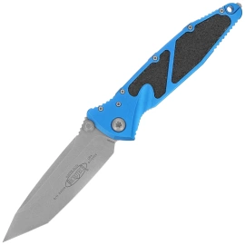Microtech Socom Elite T/E-M Blue Aluminum, Apocalyptic M390MK by Tony Marfione (161-10APBL)