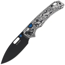 Nóż składany Kizer Outposter Vortex Micarta, Black PVD Nitro-V (V3802BDA2)