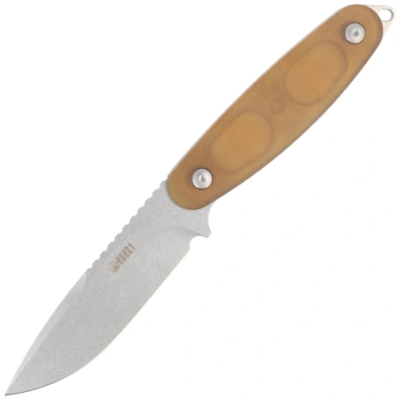 Kubey Civet Knife Yellow Ultem, Beadblasted 14C28N by Maksim Epifantsev (KU425B)