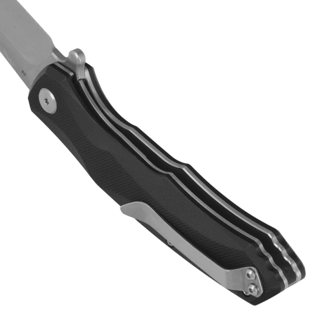 Bestech Warwolf Black G10, Stonewashed/Satin D2 knife (BG04A)
