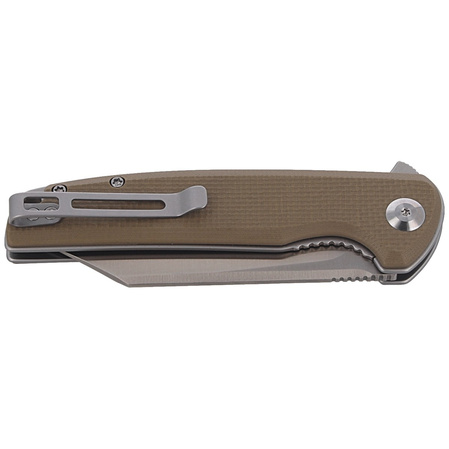 Nóż składany CIVIVI Brigand Tan Coarse G10, Satin Finish (C909B)
