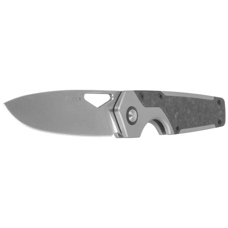 Nóż składany Kizer Serpentine Silver Titanium / Black Carbon Fiber, Satin Elmax by Jonathan Styles (Ki3759FDA1)