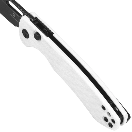 Bestechman Firebird Knife White G10, Black PVD Stonewashed D2 (BMK05E)