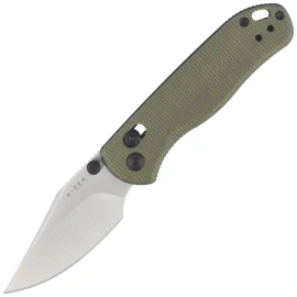 Nóż składany Kizer Drop Bear 2 Green Micarta, Satin Nitro-V by Azo (V3619.2KC1)