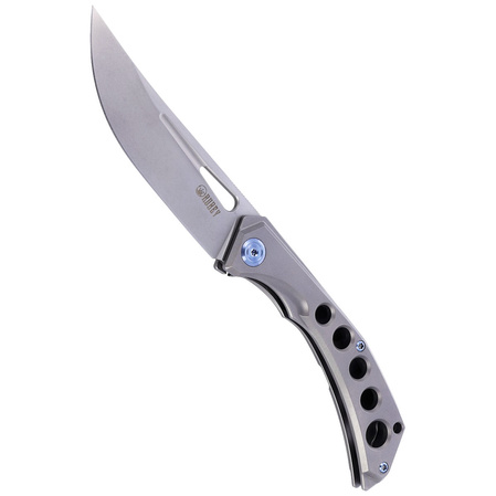 Nóż składany Kubey Ishtar Gray Titanium, Satin AUS-10 by Maksim Tkachuk (KU170C)