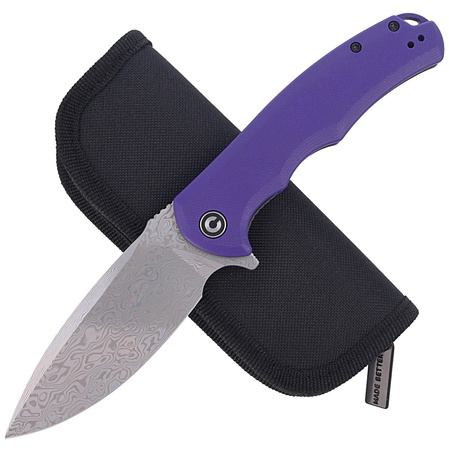 Civivi Knife Praxis Purple G10, Damascus (C803DS-2)