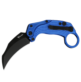 Nóż grawitacyjny Reate EXO-K Gravity Karambit Blue Aluminium, Black PVD N690 (EXO-K BLU.PVD)
