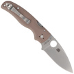 Spyderco Shaman Sprint Run Brown G10, Stonewashed CPM 15V by Sal Glesser (C229GPBN15V)
