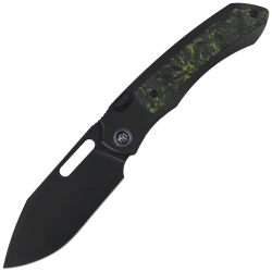 Nóż składany Remette Orca Black Titanium/Luminous Carbon Fiber, Black DLC Pearlescent M390 (ORCALS)