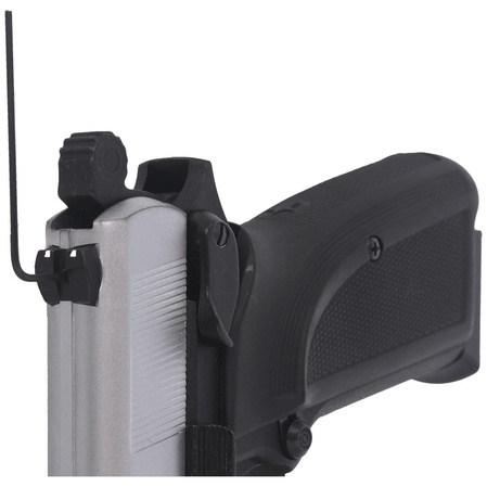 Zestaw wiatrówkowy 15: pistolet Voltran Ekol ES P66 White 4.5 mm, 1500 BBs, 10 kapsuł CO₂, 100 tarcz