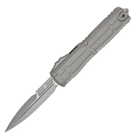 Microtech Ultratech EX-ZBP Bayonet Signature OTF Knife Natural Clear Aluminum, Apocalyptic M390 by Tony Marfione (1120EX-10APNCS)