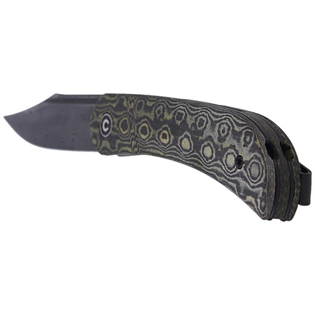 CIVIVI Appalachian Drifter Yellow G10/Rose Pattern Carbon Fiber, Damascus (C2015DS-3)